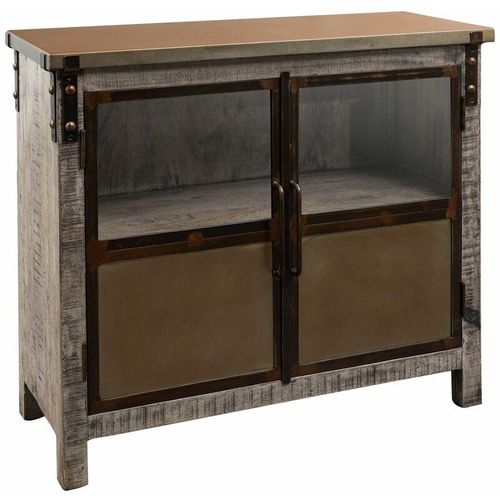 4251213562847 - Sideboard Mango 100x40x90 braun lackiert HEAVY INDUSTRY 227 - braun