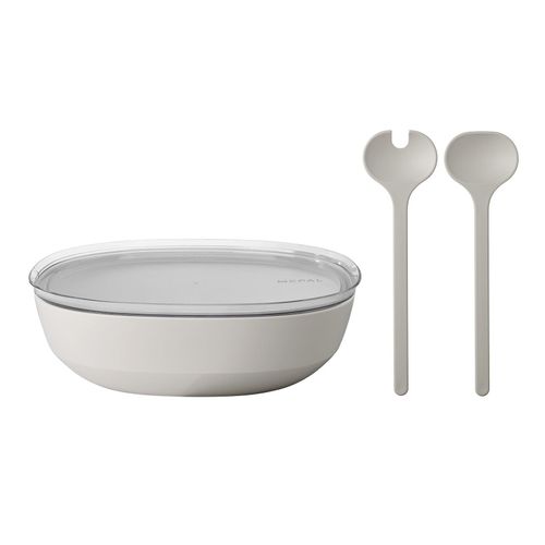 4262418978463 - Servierschale mit Deckel & Salatbesteck Silueta 4000 ml 4262418978463 - Servierschale mit Deckel & Salatbesteck Silueta 4000 ml