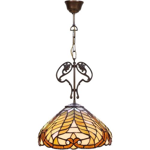 8435763146641 - Fijalo - Leuchte Deckenlampe mit Tiffany Tube Series Queen d - 30 cm Glühbirne nicht inbegriffen Baugruppe erforderlich