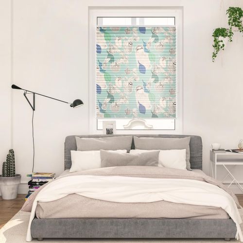 4251369828910 - Plissee ORIGINAL Plissee Klemmfix ohne Bohren blickdicht Sloths on turquoise - Grün Plissees Gr 130 cm zweiseitig verschiebbar 60 cm grün (grün weiß weiß) Kinder Kinderzimmer-Plissees 4251369828910 - Plissee ORIGINAL Plissee Klemmfix ohne Bohren blickdicht Sloths on turquoise - Grün Plissees Gr 130 cm zweiseitig verschiebbar 60 cm grün (grün weiß weiß) Kinder Kinderzimmer-Plissees