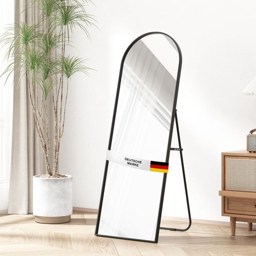 4250263742858 - Albatros Ganzkörperspiegel – Bogen Spiegel mit schwarzem Rahmen - Standspiegel oder großer Wandspiegel im modernen Design 150 x 50 cm groß – hochwertiges und nachhaltiges Glas 4250263742858 - Albatros Ganzkörperspiegel – Bogen Spiegel mit schwarzem Rahmen - Standspiegel oder großer Wandspiegel im modernen Design 150 x 50 cm groß – hochwertiges und nachhaltiges Glas