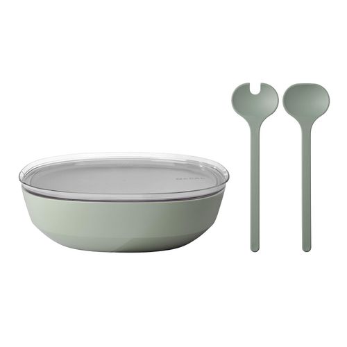 4262418978487 - Servierschale mit Deckel & Salatbesteck Silueta 4000 ml 4262418978487 - Servierschale mit Deckel & Salatbesteck Silueta 4000 ml