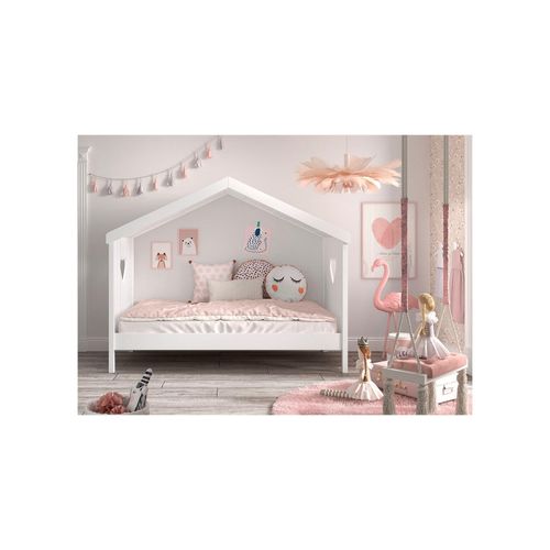 5420070239899 - Hausbett Amori mit Liegefläche 90 x 200 cm inkl Rolllattenros - versch Ausführungen -Ausf Kiefer und MDF weiß lackiert 5420070239899 - Hausbett Amori mit Liegefläche 90 x 200 cm inkl Rolllattenros - versch Ausführungen -Ausf Kiefer und MDF weiß lackiert