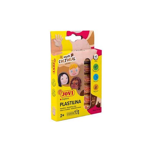 8412027032278 - PLASTILINA Knetmasse 6er Schachtel Multikulturelle Farben 8412027032278 Jovi