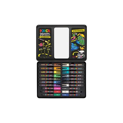 4005401868309 - POSCA Marker Metalletui Graffiti Acrylstift farbsortiert 4005401868309 20 Stück