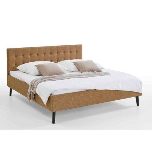 0743194010225 - Polsterbett 180 x 200 Amira Bettgestell mit Kopfteil Ocker 0743194010225 - Polsterbett 180 x 200 Amira Bettgestell mit Kopfteil Ocker