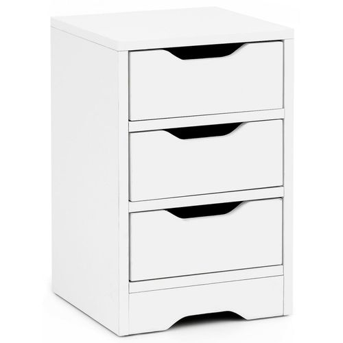 4251745760780 - Nachtkonsole mit 3 Schubladen Modernes Design 3 Schubladen große Ablagefläche Melaminharzbeschichtung kratzfest wasserabweisend 4251745760780 - Nachtkonsole mit 3 Schubladen Modernes Design 3 Schubladen große Ablagefläche Melaminharzbeschichtung kratzfest wasserabweisend