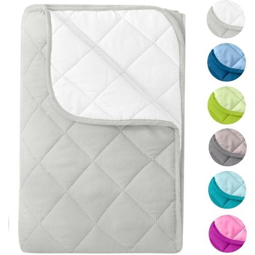 4251474135149 - Microfaser Sommer Steppbett im Wende-Design 200x200 – weiß und wollweiß OekoTex kochfest 95° Leichtsteppbett für Camping und heiße Tage i ohne Bezug