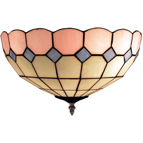 8435763148485 - Fijalo - Deckenlampe an der Decke mit Tiffany -Lampenschirm -Durchmesser 45 cm New Yorker Serie enthält nicht die zu versammeln