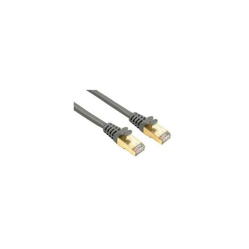 4007249418944 - Patch-Kabel - RJ-45 (m) bis RJ-45 (m) - 15 m - sftp - cat 5e - verseilt - Grau (00041894) - Hama