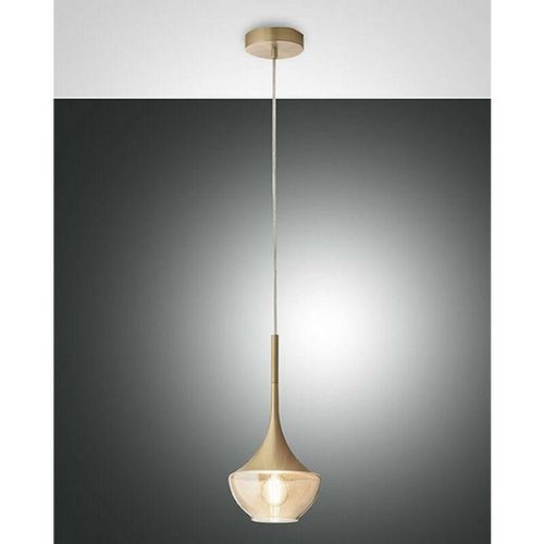 8019282517627 - Fabas Luce Lighting - Fabas Luce Apollo Dome Pendel-Deckenleuchten Messing satiniert Glas E27