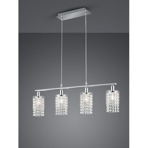 8055303912439 - Iperbriko - Posh Suspension 4xE14 Chromglas L80 cm Trio Beleuchtung