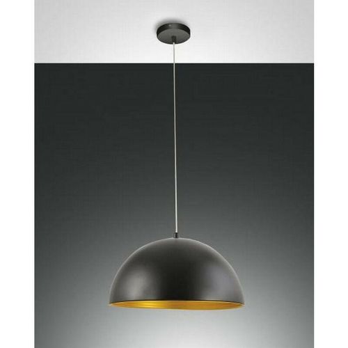 8019282060741 - Fabas Luce Lighting - Fabas Luce Dingle Dome Pendel-Deckenleuchten Schwarz   Goldglas E27