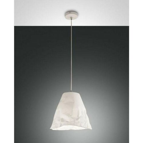 8019282511014 - Fabas Luce Lighting - Fabas Luce Crumple Dome Pendel-Deckenleuchten Weißglas E27