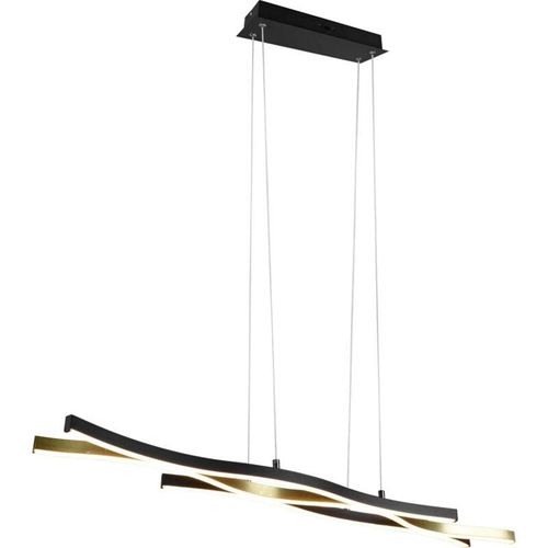 4017807540086 - Lighting - Leuchten led Pendelleuchte Blaze schwarz-messing 107 x 155 cm dimmbar Pendelleuchte