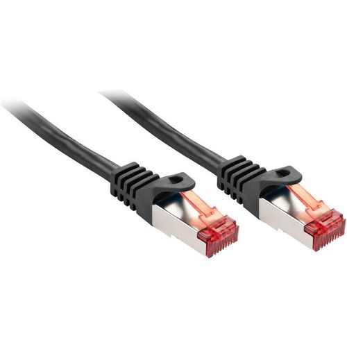 4002888473729 - 47372 RJ45 Netzwerkkabel Patchkabel cat 6 s ftp 100 m Schwarz 1 St - Lindy