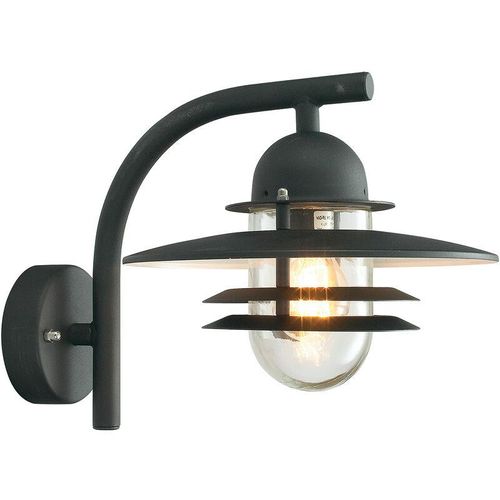 5024005371908 - Elstead Lighting - Elstead - 1 Licht Außenkuppel Wandlaterne Licht Schwarz IP55 E27