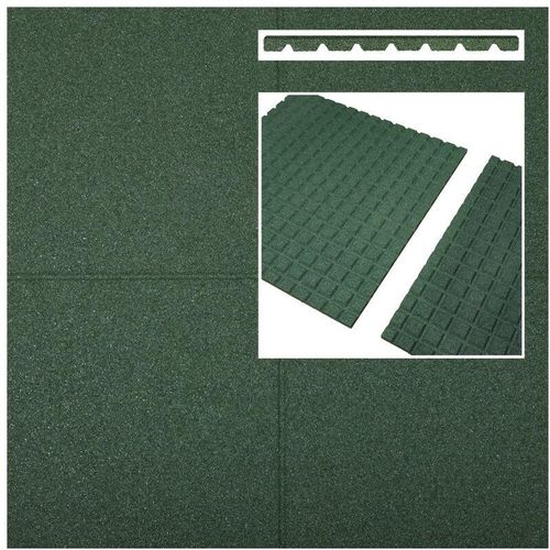 8718481398814 - Fallschutzmatten Fallschutzplatten grün 1000x1000x25mm (m2) - Intergard