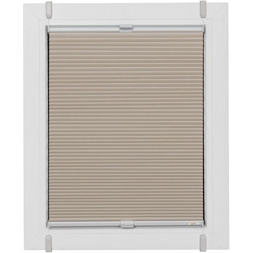 4001442406173 - Plissee Start-up Style Honeycomb beige (sand weiß weiß) Plissees 115cm zweiseitig verschiebbar 70cm Obermaterial 100% Polyester verspannt mit Simply-Fix Klemmträger Wabenplissee nach Maß B70cm H115cm 4001442406173 - Plissee Start-up Style Honeycomb beige (sand weiß weiß) Plissees 115cm zweiseitig verschiebbar 70cm Obermaterial 100% Polyester verspannt mit Simply-Fix Klemmträger Wabenplissee nach Maß B70cm H115cm