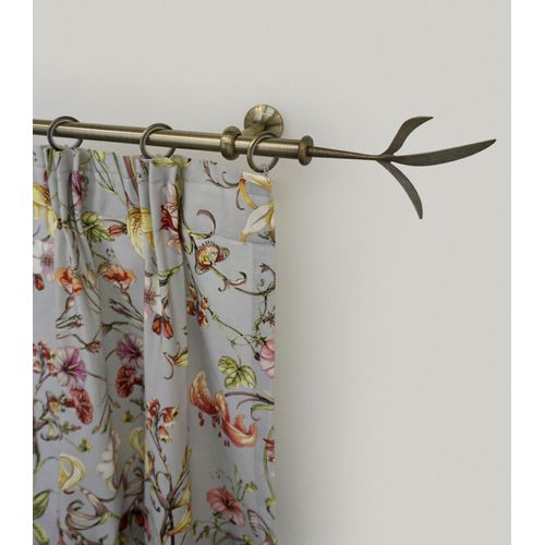 9002777189446 - Gardinenstange GARESA ESPERANCA Gardinenstangen Gr L 440 cm Ø 16 mm 1 St 1 läufig goldfarben (antikmessingfarben) Kinder Gardinenstangen für rustikale Vorhanggarnitur verlängerbar Endknopf Zweig m Ringe