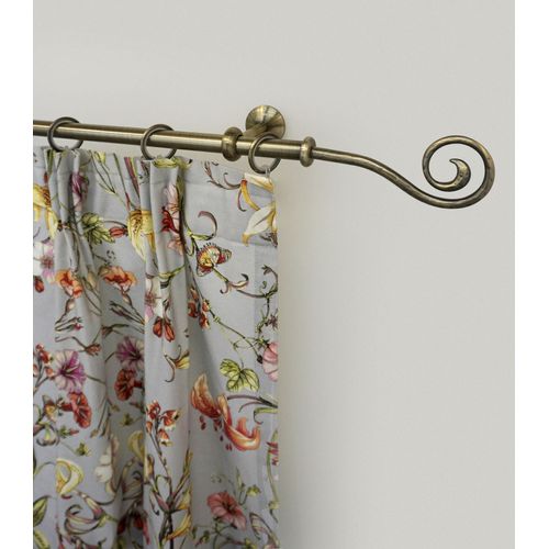 9002777193931 - Gardinenstange GARESA ESPERANCA Gardinenstangen Gr L 130 cm Ø 16 mm 1 St 1 läufig goldfarben (antikmessingfarben) Gardinenstangen nach Maß rustikale Vorhanggarnitur verlängerbar Eisen Endk Spirale