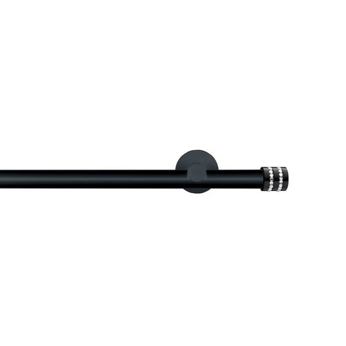 9002777360685 - Gardinenstange GARESA BLACK Gardinenstangen Gr L 310 cm Ø 20 mm 1 St 1 läufig schwarz Gardinenstangen nach Maß Vorhanggarnitur Innenlauf verlängerbar Endknopf mit Glitzersteinen 9002777360685 - Gardinenstange GARESA BLACK Gardinenstangen Gr L 310 cm Ø 20 mm 1 St 1 läufig schwarz Gardinenstangen nach Maß Vorhanggarnitur Innenlauf verlängerbar Endknopf mit Glitzersteinen