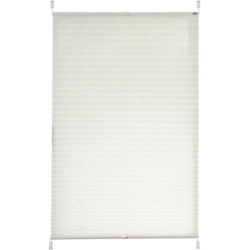 4260685143188 - Plissee Klemmfix Elba K-HOME Lichtschutz ohne Bohren Klemmfix Lichtschutz ohne Bohren verspannt bedruckt grau