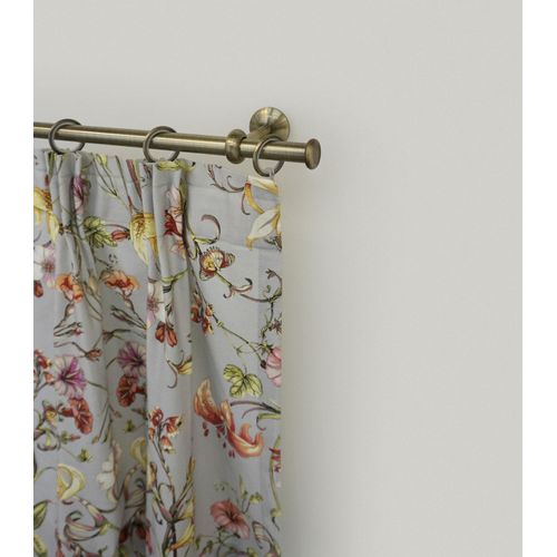 9002777201223 - Gardinenstange GARESA ESPERANCA Gardinenstangen Gr L 220 cm Ø 16 mm 1 St 1 läufig goldfarben (antikmessingfarben) Kinder Gardinenstangen für rustikale Vorhanggarnitur verlängerbar Eisen Endkappe mit Ringe