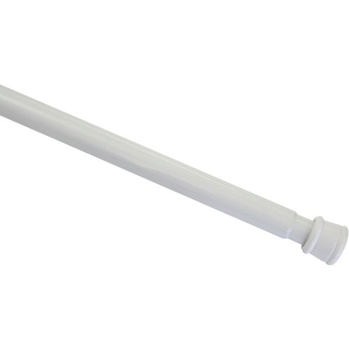 4003018356240 - Scheibenstange Garderobenstange Spannstange Ø 23 26 mm Gardinenstangen Gr L 60 cm - 100 cm 1 St weiß Gardinenstangen ohne Bohren vielseitig einsetzbar