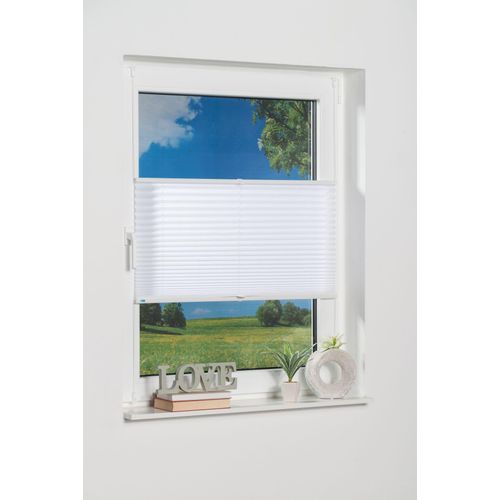 4260459066637 - K-HOME Plissee »Klemmfix Pisa« Lichtschutz ohne Bohren verspannt Crushed-Optik