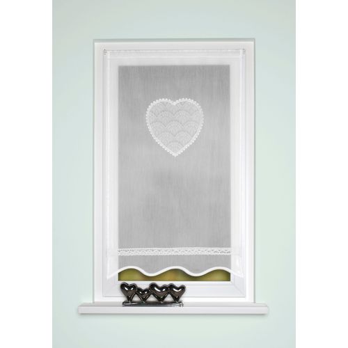 4056751396110 - Türvorhang HOME WOHNIDEEN CORAZON Gr 5 weiß B90cm H180cm Polyester Gardinen Tür-und Fensterbehang Batist bestickt 4056751396110 - Türvorhang HOME WOHNIDEEN CORAZON Gr 5 weiß B90cm H180cm Polyester Gardinen Tür-und Fensterbehang Batist bestickt