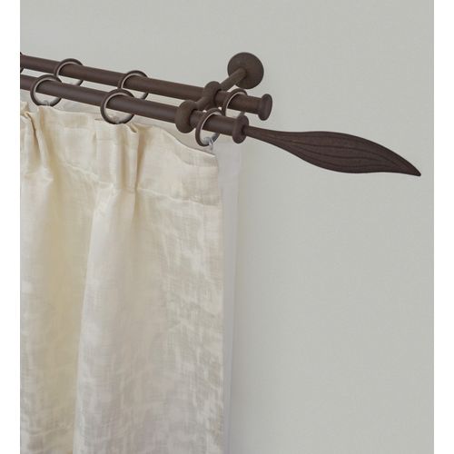 9002777197137 - Gardinenstange GARESA ESPERANCA Gardinenstangen Gr L 130 cm Ø 16 mm 1 St 2 läufig braun (rost) Kinder Gardinenstangen für rustikale Vorhanggarnitur verlängerbar Eisen mit Ringe