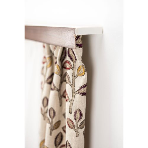 9002777221122 - Gardinenschiene GARESA Kunststoffschiene mit Blende Gardinenstangen Gr L 520 cm 2 läufig braun (nussbaum) Gardinenschienen Deckenmontage verlängerbar einfache Montage schlicht