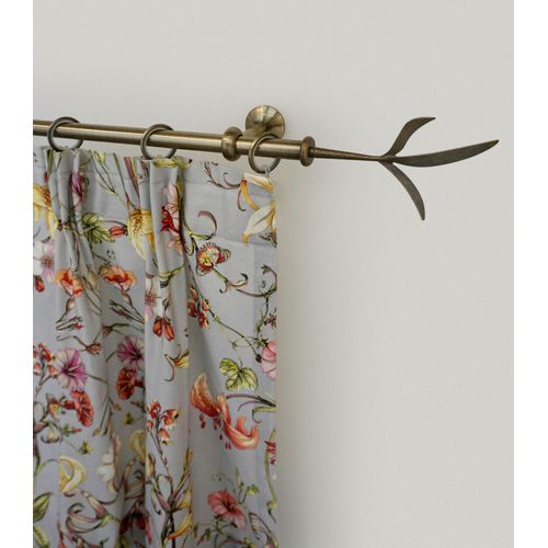 9002777189330 - Gardinenstange GARESA ESPERANCA Gardinenstangen Gr L 330 cm Ø 16 mm 1 St 1 läufig goldfarben (antikmessingfarben) Kinder Gardinenstangen für rustikale Vorhanggarnitur verlängerbar Endknopf Zweig m Ringe