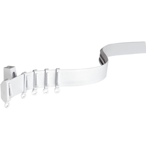 4003018333340 - Gardinenschiene Vorhangschiene Flexline Komplett-Set GARDINIA Fixmaß 1-läufig weiß