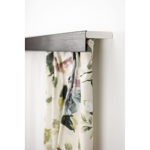 9002777224710 - Gardinenschiene GARESA Kunststoffschiene mit Blende Gardinenstangen Gr L 470 cm 3 läufig grau (wengefarben) Gardinenschienen Deckenmontage verlängerbar einfache Montage schlicht