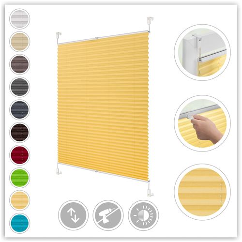 4250434158631 - ORIGINAL Plissee »Klemmfix« Lichtschutz ohne Bohren verspannt Faltenstore 4250434158631 - ORIGINAL Plissee »Klemmfix« Lichtschutz ohne Bohren verspannt Faltenstore