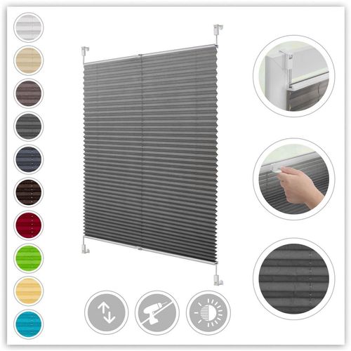 4250434159034 - ORIGINAL Plissee »Klemmfix« Lichtschutz ohne Bohren verspannt Faltenstore 4250434159034 - ORIGINAL Plissee »Klemmfix« Lichtschutz ohne Bohren verspannt Faltenstore