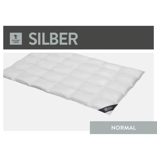 4033829470866 - Daunenbettdecke SPESSARTTRAUM Silber Bettdecken Gr B L 155 cm x 220 cm normal weiß Sommerbettdecke hergestellt in Deutschland allergikerfreundlich 4033829470866 - Daunenbettdecke SPESSARTTRAUM Silber Bettdecken Gr B L 155 cm x 220 cm normal weiß Sommerbettdecke hergestellt in Deutschland allergikerfreundlich