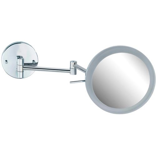 4008838139783 - Power-Loc® led Wandspiegel Aura Befestigen ohne bohren mit hochwertigem Acrylrahmen Silber glänzend Stahl chrom - silber glänzend - Wenko 4008838139783 - Power-Loc® led Wandspiegel Aura Befestigen ohne bohren mit hochwertigem Acrylrahmen Silber glänzend Stahl chrom - silber glänzend - Wenko