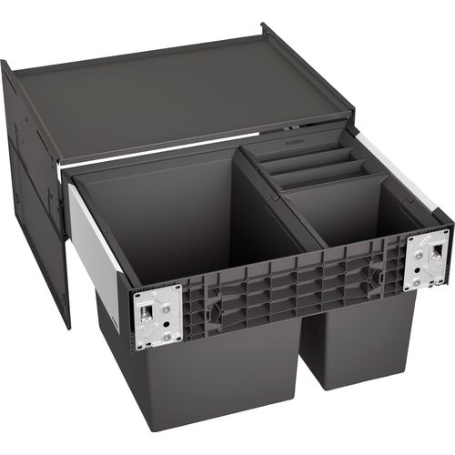4020684738378 - Mülltrennsystem BLANCO Select II XL 60 3 schwarz B40cm H36cm T57cm Kunststoff Mülleimer Kunststoff Stahlblech 600 mm Untermass 4020684738378 - Mülltrennsystem BLANCO Select II XL 60 3 schwarz B40cm H36cm T57cm Kunststoff Mülleimer Kunststoff Stahlblech 600 mm Untermass