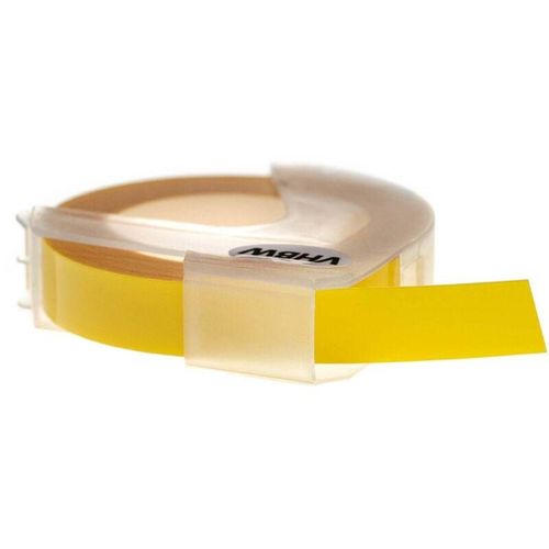 4068201345302 - 1x 3D Prägeband-Schriftband-Kassette kompatibel mit Dymo Jet E-5500 Etiketten-Drucker 3m x 9mm Weiß auf Hellgelb - Vhbw