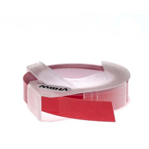 4068201496882 - 1x 3D Prägeband-Schriftband-Kassette kompatibel mit Dymo E-303 E-202E E-505 E-404 Etiketten-Drucker 3m x 9mm Weiß auf Dunkelrosa - Vhbw