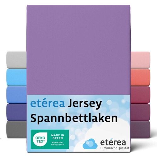 4055971100507 - Comfort Jersey Spannbettlaken Violett 80x160 cm - 80x180 cm - Violett - Etérea