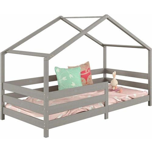 4016787713220 - - Hausbett rena in 90 x 200 cm mit Rausfallschutz in grau