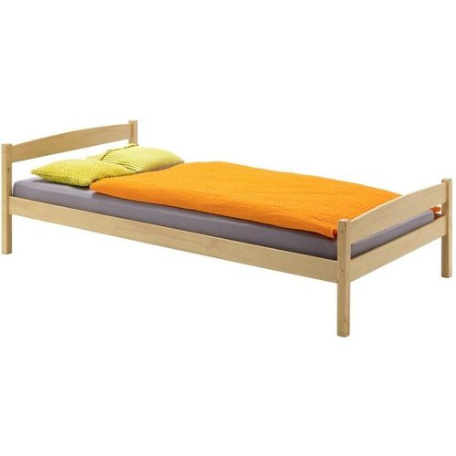 4016787705218 - - Massivholzbett Einzelbett boris 100 x 200 cm buchefarben