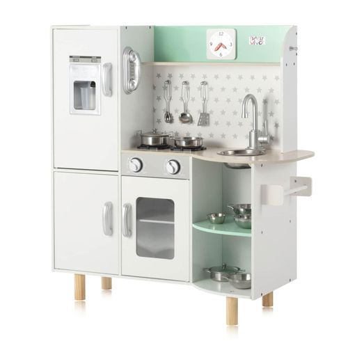 4260595754320 - Kinderküche Spielküche aus Holz - Gustavo in Weiß