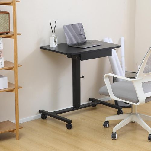 4260595754351 - Makika - Stehpult Laptoptisch höhenverstellbar mit Rollen und Schublade in Schwarz 4260595754351 - Makika - Stehpult Laptoptisch höhenverstellbar mit Rollen und Schublade in Schwarz