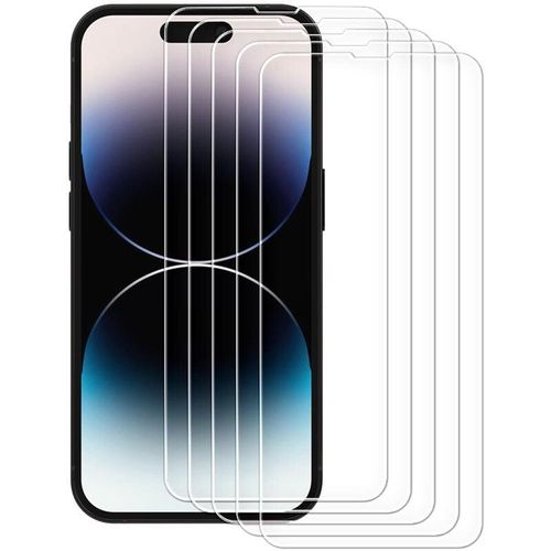 6956116717292 - 9H gehärtetes Glas für iPhone 14 Plus Vollbild Knight 25D FS TG SET mit 5 Stück