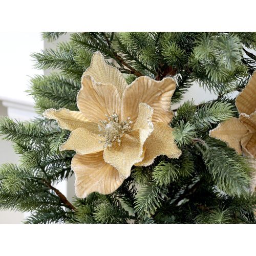 5712750341962 - Chic Antique Fleur Blume mit Clips Tannenbaumschmuck Ø 20 cm bernstein 5712750341962 - Chic Antique Fleur Blume mit Clips Tannenbaumschmuck Ø 20 cm bernstein
